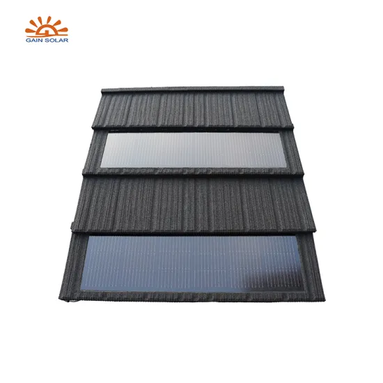 Complete Solar Shingle Roof Tiles for a 30 kW On-Grid Photovoltaic Home Power System
