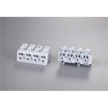 4 ports fast connection push wire connector