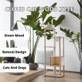 Aesthetic Eco-friendly Safe Wool Cat Tree Tower Modern Scratcher Indoor Cats Climbing Frame Luxury Home Style Durable Structure