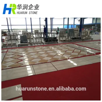 Gold Marble And Latte Beige Marble Flooring Design Paving Stone