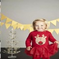 Großhandel Weihnachten Babyrock Girls Baby Langarm