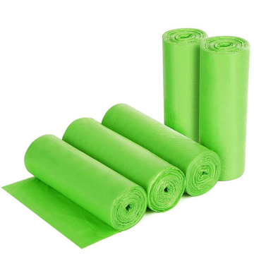 PE Plastic Green Garbage Bags Trash Can Liner on Roll