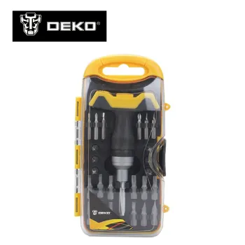 High Quality New 25pcs Ratchet Screwdriver Set Bits Set DEKO GHT25S