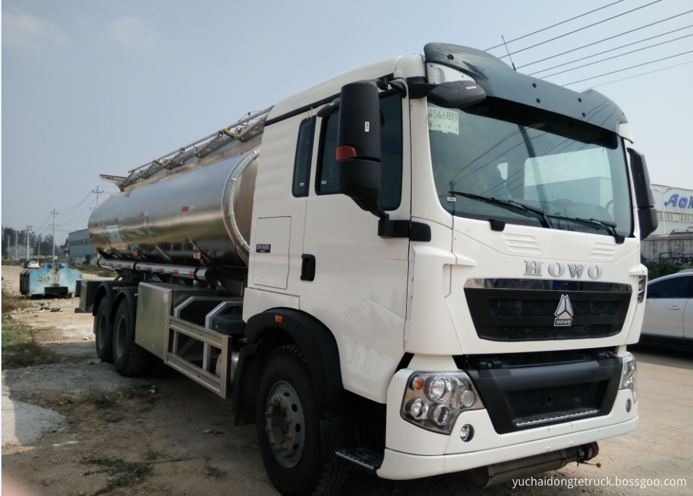 HOWO 20cbm aluminum tanker truck