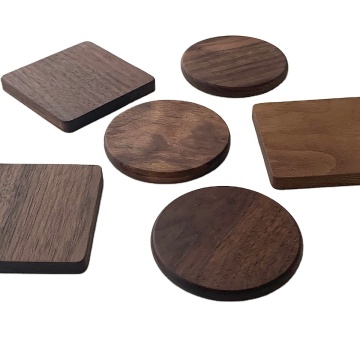 Black walnut solid wood coaster