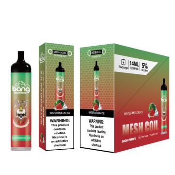 Bang Mesh Coil 6000 Puffs E Cigarettes Vape