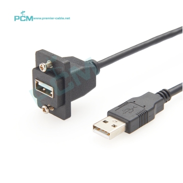ECF USB2.0 Type A to A Female to Male Panel Mount Extension Cable with Screws: A Comprehensive Guide and Purchase Option" 

This title includes all the main points from your request - the product name, its function (extension cable), its mounting type (pa