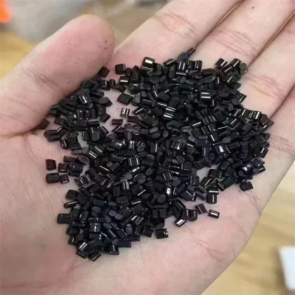 Imported high-gloss black ABS particles