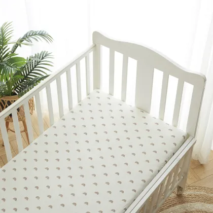 Customized Muslin Fitted Crib Sheets 100% Cotton for Standard Crib Mattress