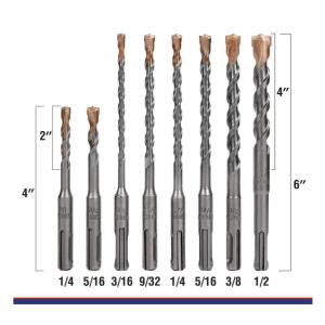 SDS Plus Hammer Drill Bit Set