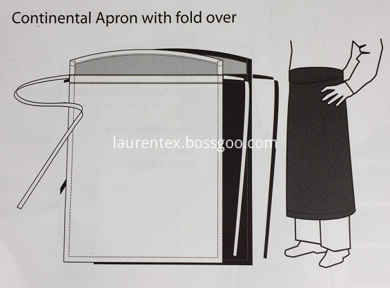 Chef Apron with fold over