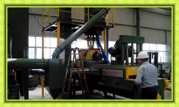 Stone Shot Blasting Machine / Marble Paver Polishing Blast Equipment