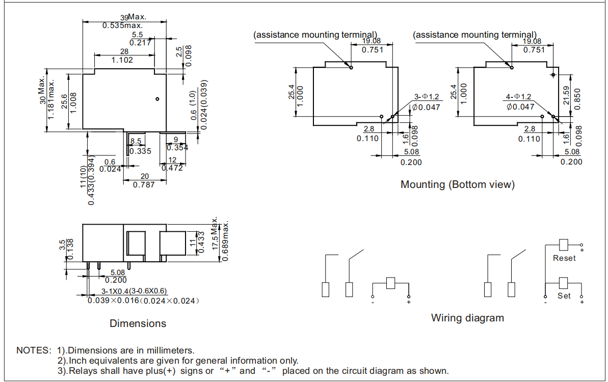 Vedere internă a releului pentru industria de energie