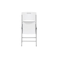 Contemporary Commercial Folding Chair 4 Pack White Granite