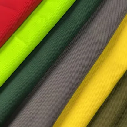 Twill 100% Polyester Waterproof Workwear Fabric For Workwear