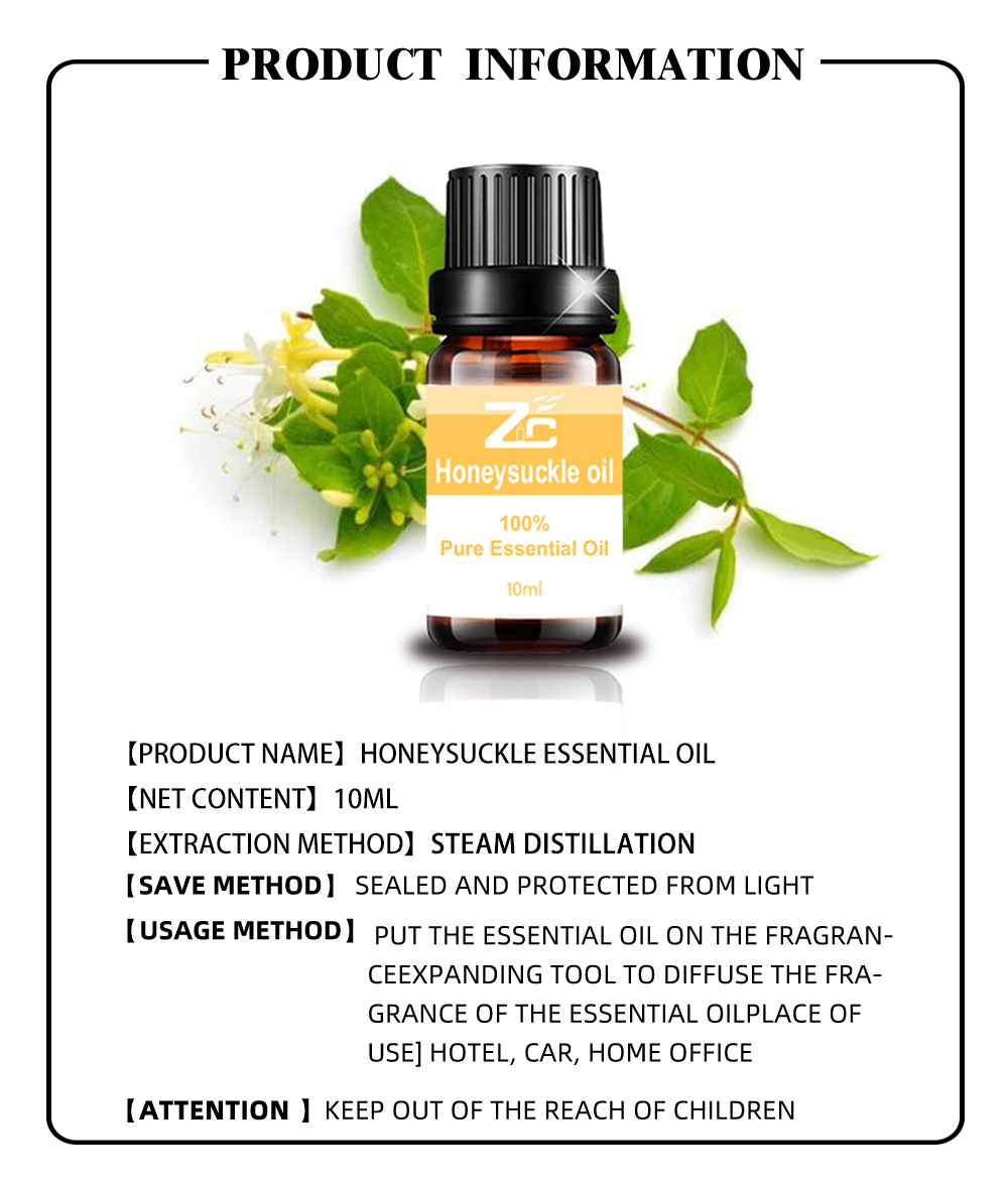 Pure Natural Honeysuckle Essential Oil for Diffuser Massage