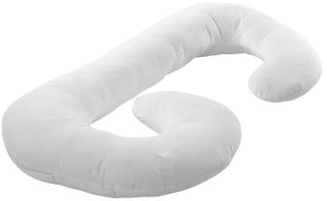 J Shaped Maternity Pillow with Zippered Cover