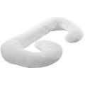 J Shaped Maternity Pillow with Zippered Cover