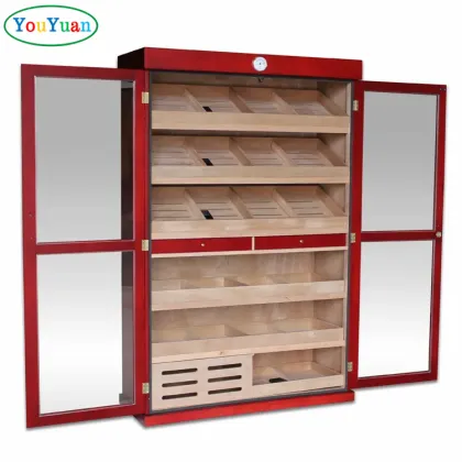 Spanish Cedar Wood Electric Cigar Humidors Cabinet for 4000 Cigars