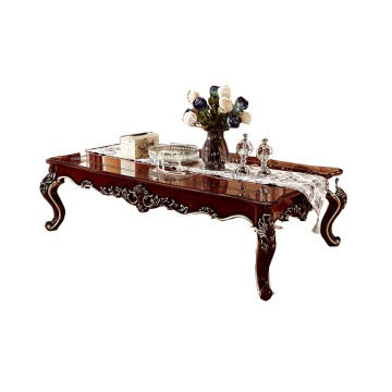 European Style Wooden Round Side Corner Coffee Table