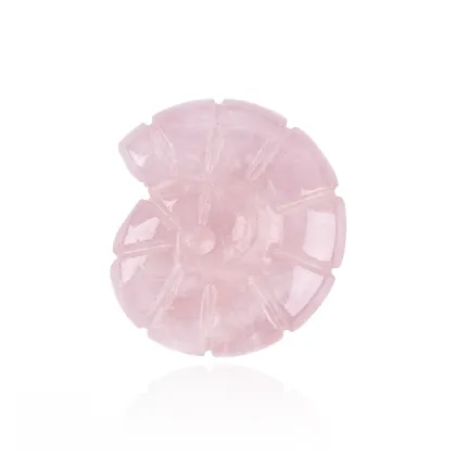 Gemstone Carved Conch Charm Pendant Ornament Natural Stone 25MM Sea Conch Handmade Craved Snail Ornament