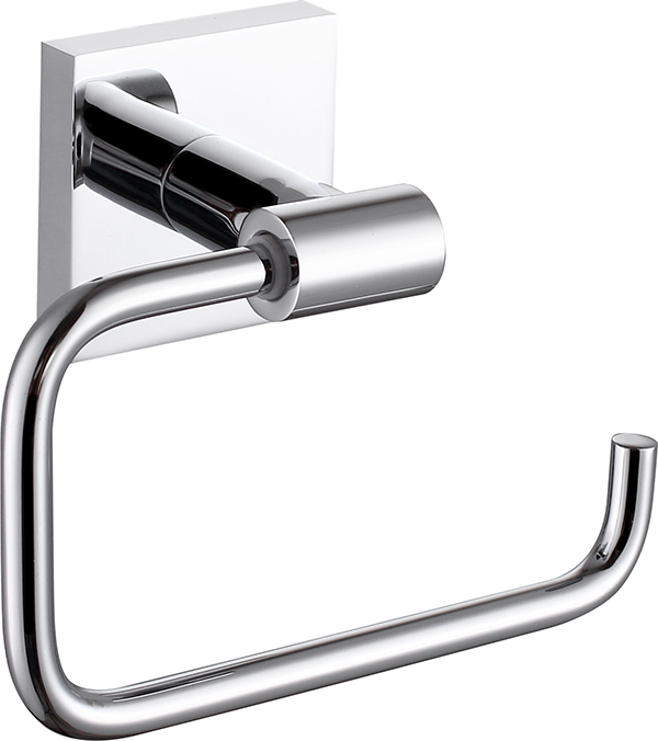 Support de papier toilette mural en laiton en chrome