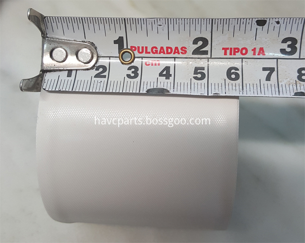 white PVC non adhesive tape