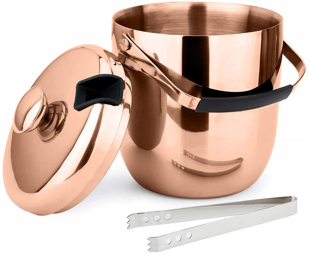 copper stainless steel ice bucket