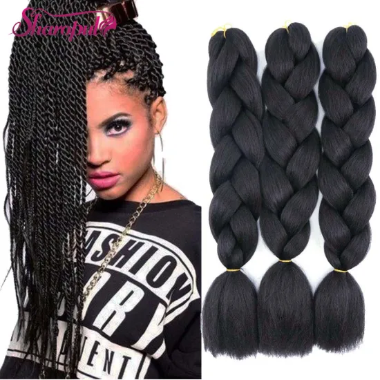 Synthetic hair braiding 3packs/lot 24inch 100gram