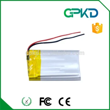 502535 lithium ion battery for smart watch 3.7V 400mAh prismatic battery