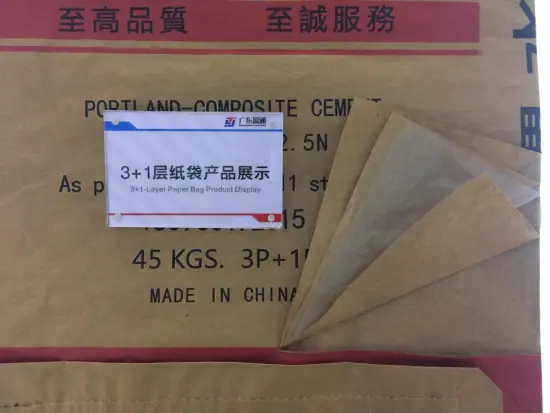 Three-layer plastic woven cement bag