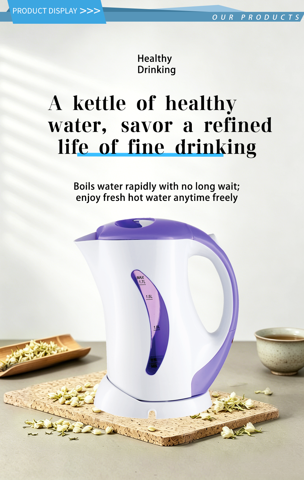 304 stainless steel kettle FK-0608 1