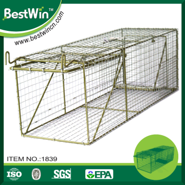 BSTW professional pest control factory single door live cage trap steel animal traps
