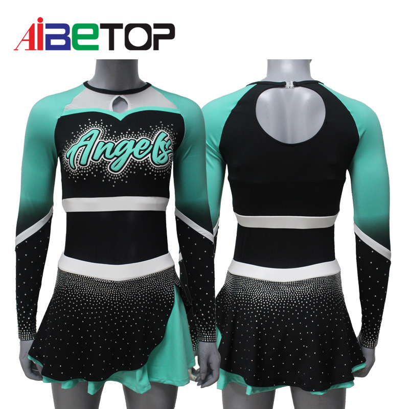 Custom College blue and white varsity cheerleading uniforms australia personnaliser cheerleading uniform10
