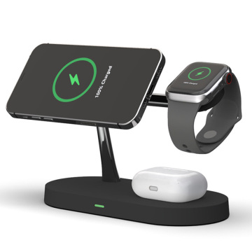 T268 Wireless Charger 3 in 1 15W Qi Desk Phone Holder