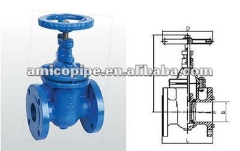 Amico Iron Flanged Non-rising Stem Valve