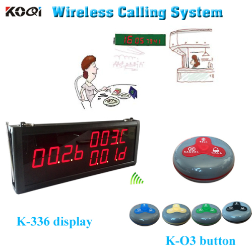 2015 nueva llamada Bell sistema 336 K pantalla de cliente con transmisor K-O3