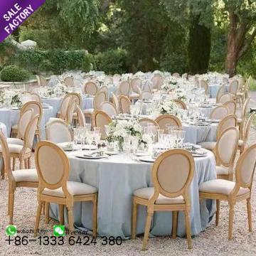 French Oval Back Solid Wood Wedding Event Chairs - Factory Supply