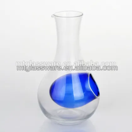 2015 New elegant clear glass bottle magic soju carafe