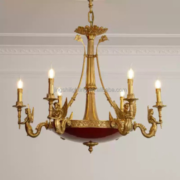 2025 European Baroque Bronze Pendant Light