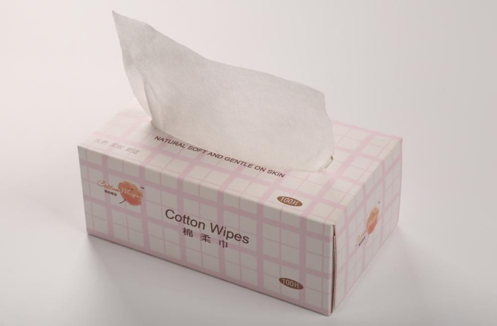 Hot Sales boxed 100% Cotton Facial Tissue