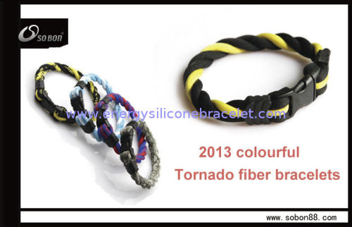 New Design Braided Rope Bracelet For Power Wristband With 3 Ropes 17 / 19 / 21cm