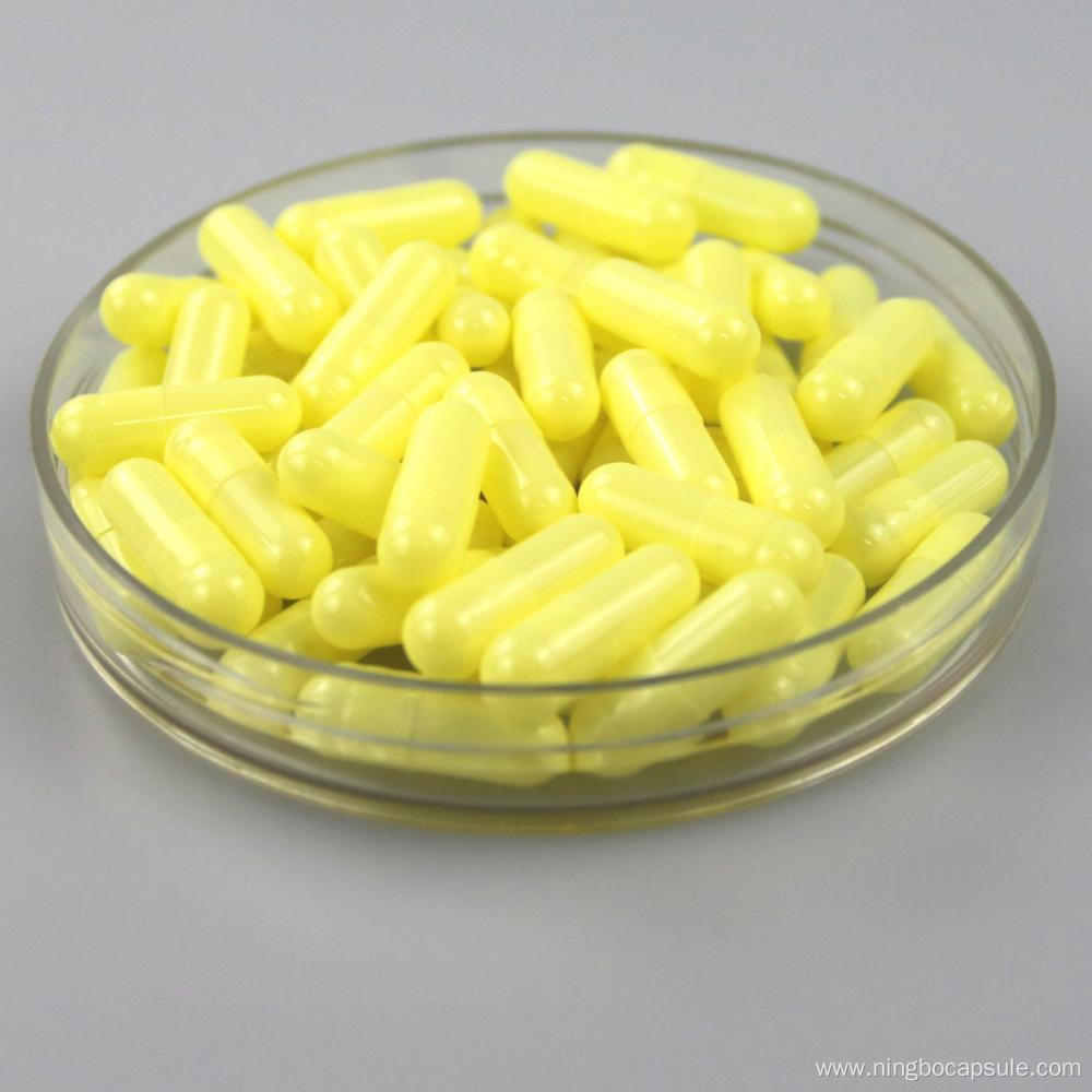 HPMC vegetable empty capsule yellow