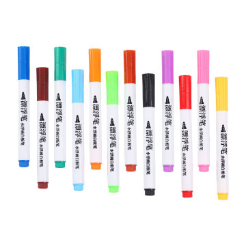 12 Warna Magic Floating Pen - Penanda Tinta Air Basah Basah Profesional untuk Anak -anak dengan Logo Kustom