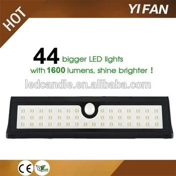 outdoor solar garden waterproof 44LED wall solar sensor light