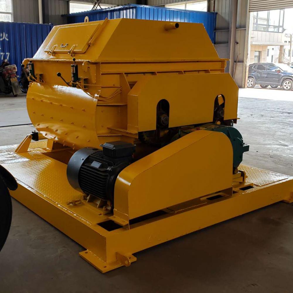 Horizontal electric gravity type concrete mixer