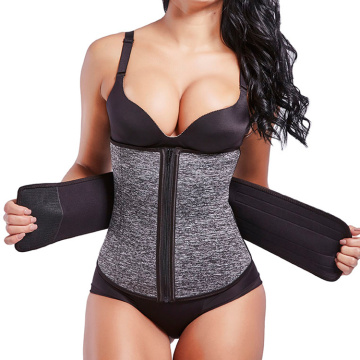 Latex Fitness Sweat Zip Corset Waist Waist