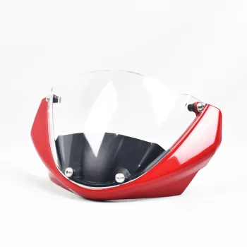 RTS Smoke Windshield Deflector with Bracket and Mounting Screws for Ducati Monster 797/821/1200S (2018-2021)