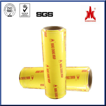 good quality food grade film factory supply pvc cling film famous brand wangchang