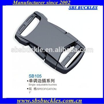 black single-adjustable high range bag buckles SB105